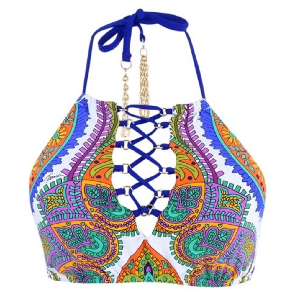 NWT Trina Turk Pacific Paisley Halter Top (S)